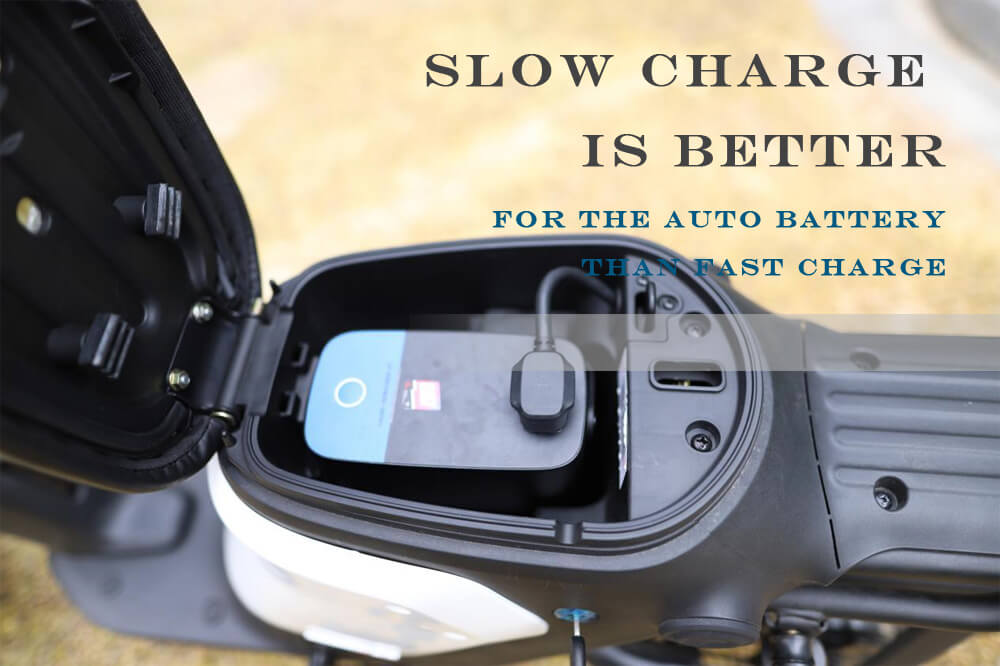 Slow charge is better for the auto battery than fast charge