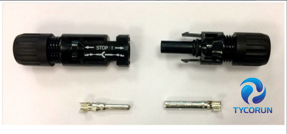 What connectors do solar panels use