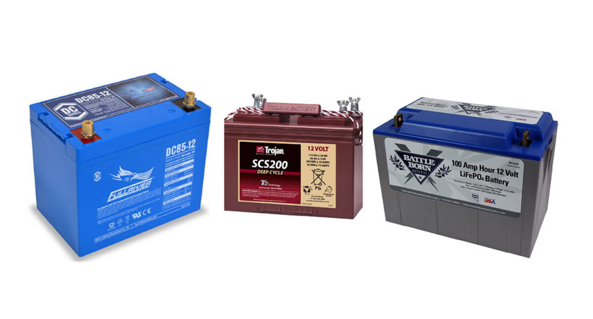 Although lithium batteries are the choice for most people, deep cycle batteries come in different types