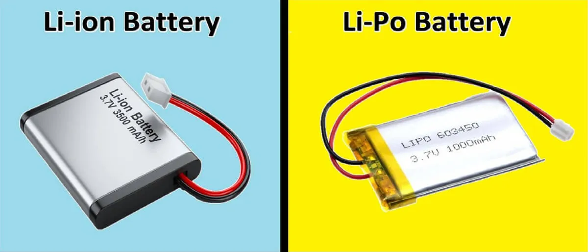 Difference between lithium-ion battery & lithium polymer battery