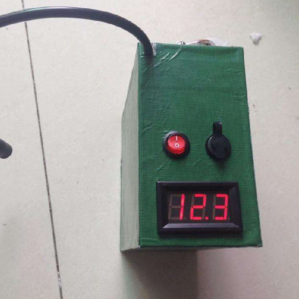 The typical 12V lithium ion battery voltage (nominal) is 12V