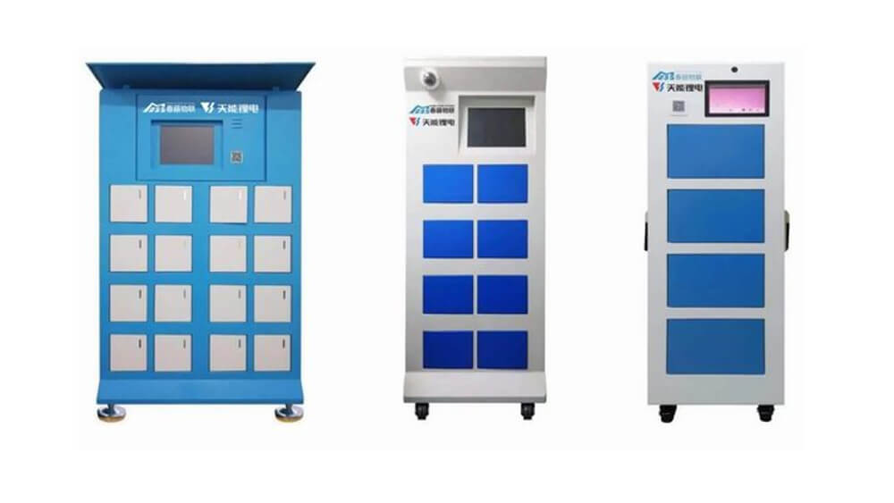 Armoire d'échange de courant pour deux-roues électriques