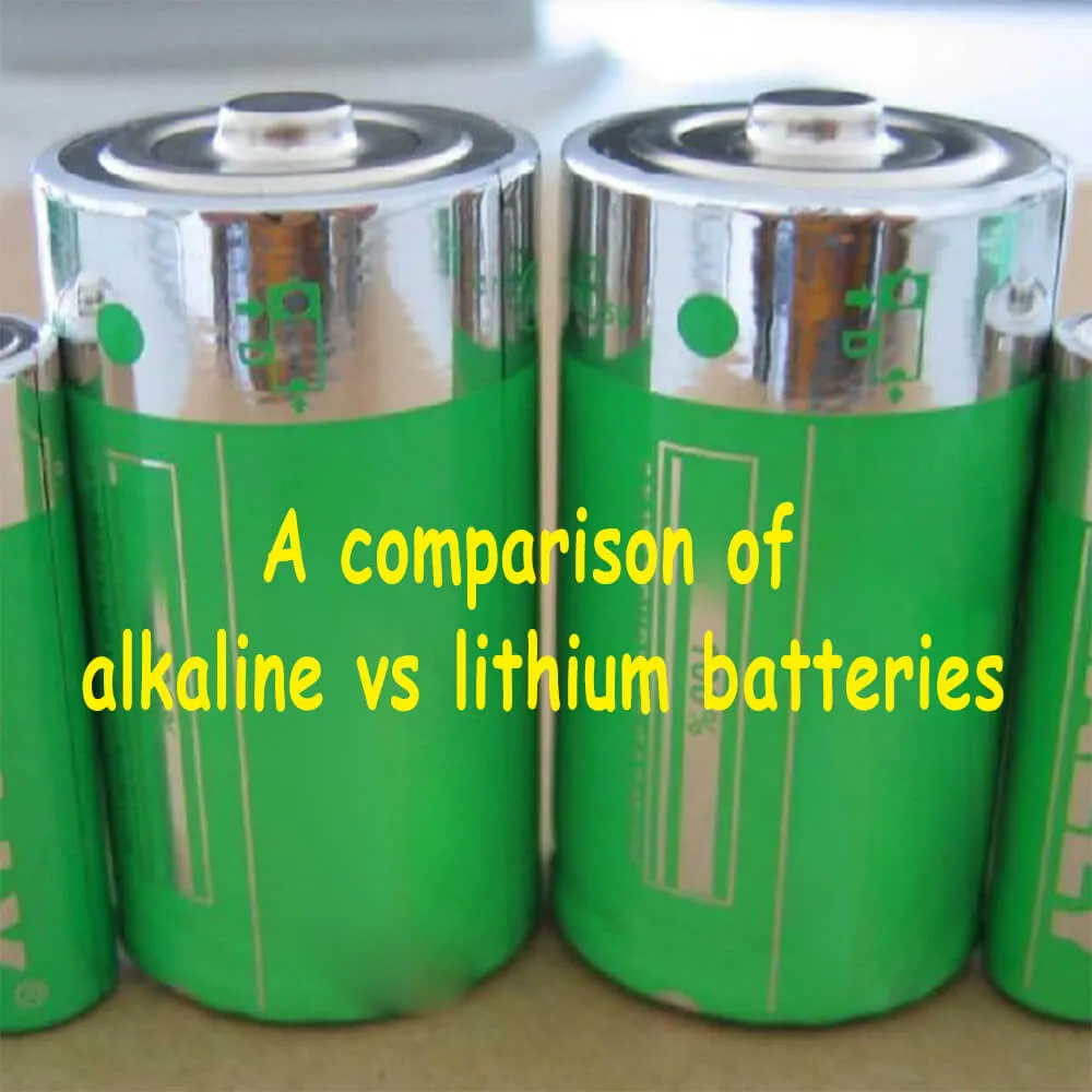 A comparison of alkaline vs lithium ba