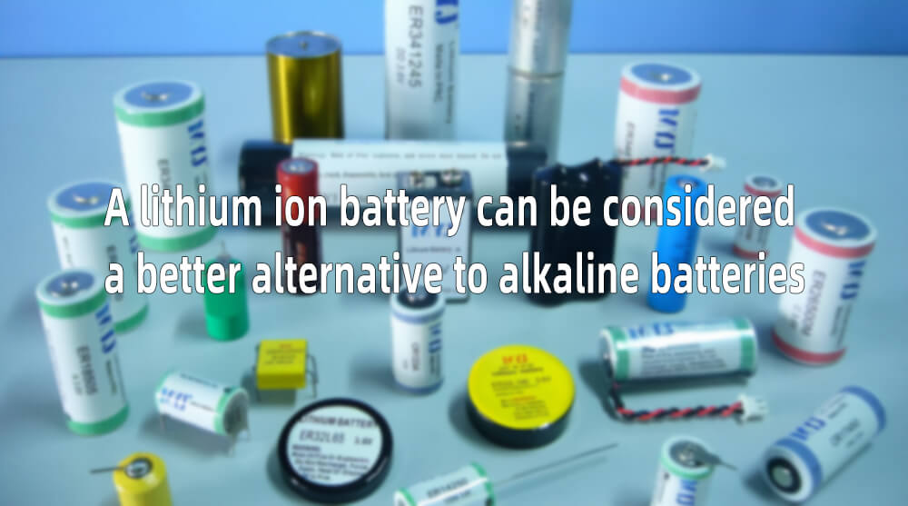 A lithium ion battery can be considered a better alternative to alkaline batteries