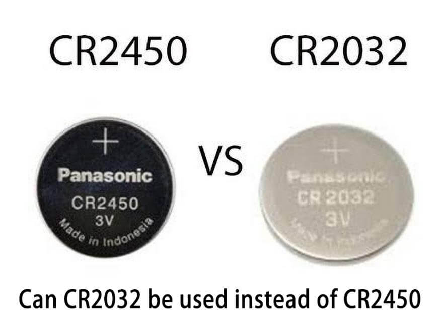 Peut-on utiliser CR2032 au lieu de CR2450 ?