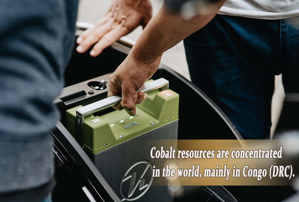 Cobalt resources are concentrated in the world, mainly in Congo