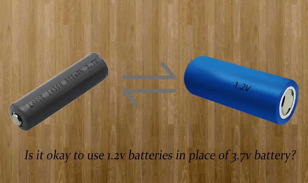 Est-il possible d'utiliser des piles de 1,2 V à la place des piles de 3,7 V ?
