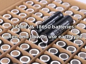 Pilas 14500 VS 18650 cuándo y cómo usar cada tipo