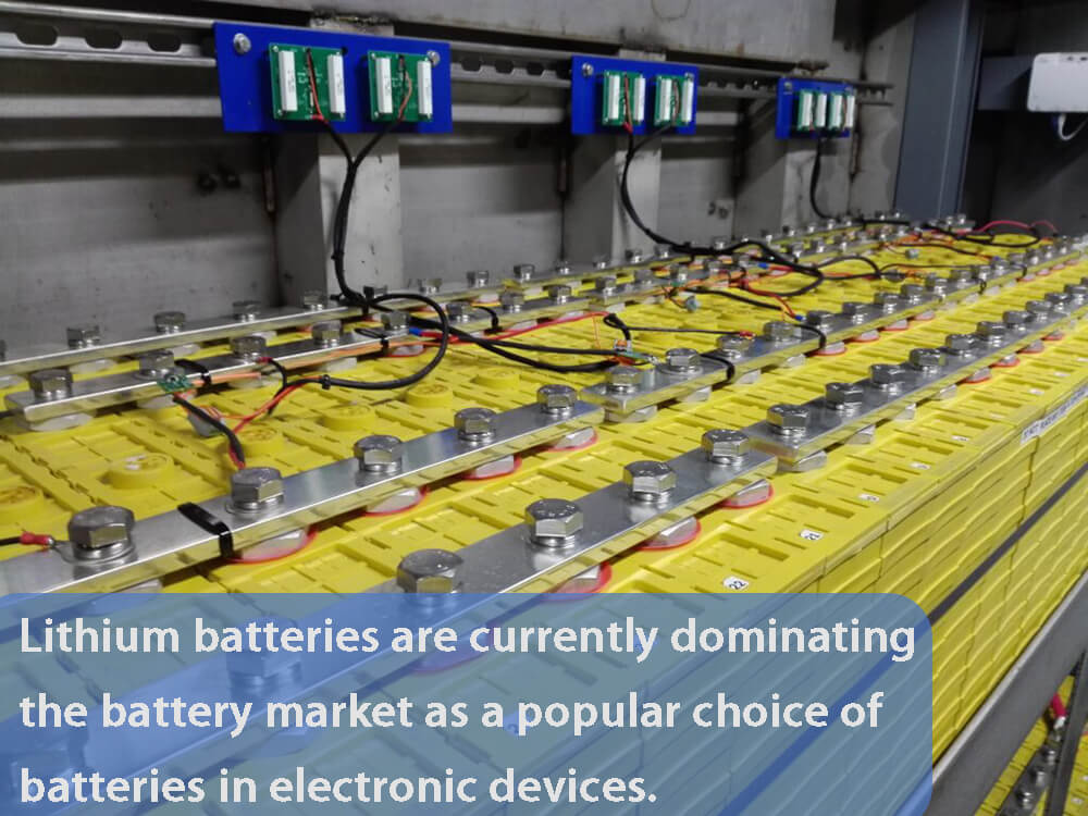 Lithium batteries are currently dominating the battery market as a popular choice of batteries in electronic devices