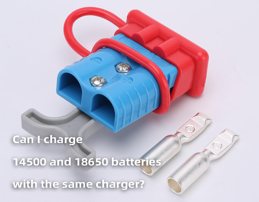 Can I charge 14500 and 18650 batteries with the same charger
