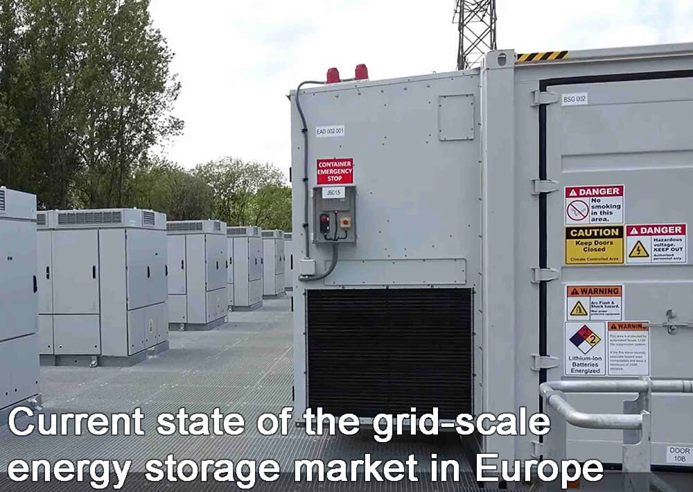 État actuel du marché du stockage de l'énergie à l'échelle du réseau en Europe