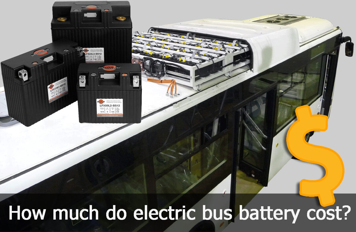 How much do electric bus battery cost