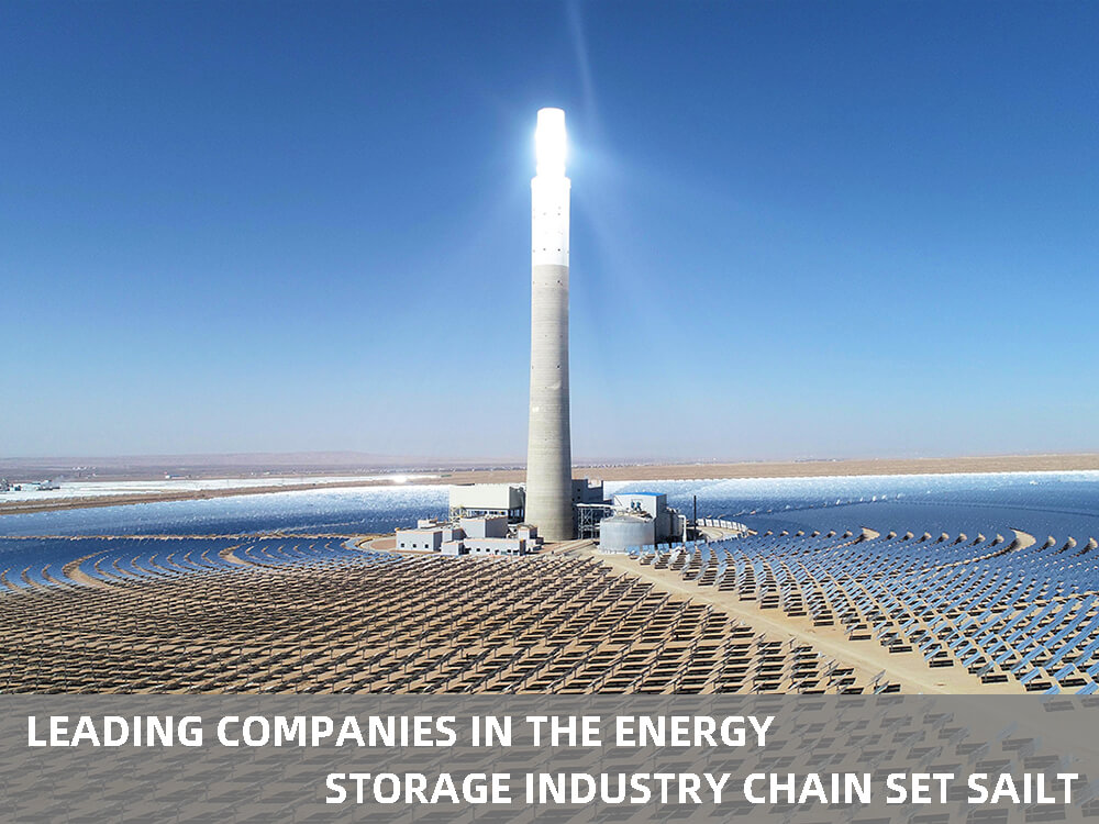 Les principales entreprises de la chaîne industrielle du stockage de l'énergie prennent le large