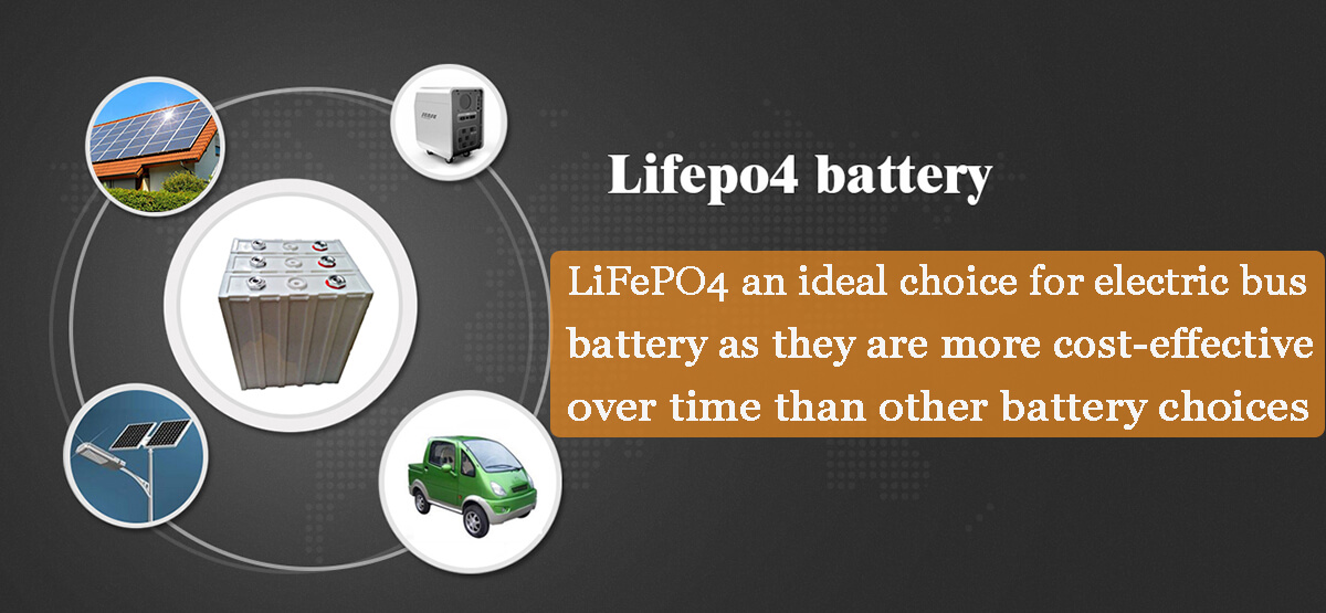 LiFePO4 an ideal choice for electric bus battery as they are more cost-effective over time than other battery choices