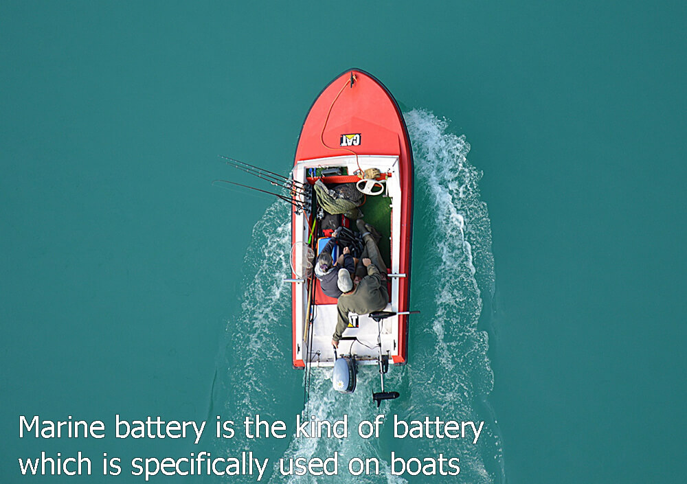 Marine battery is the kind of battery which is specifically used on boats