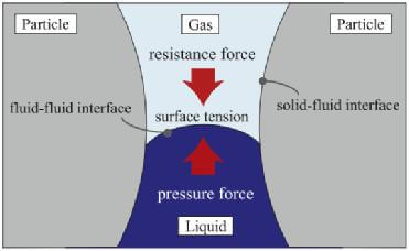 Schematic diagram of the diffusion kinetics of electrolyte in the pores