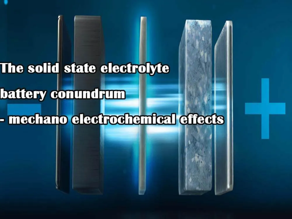 The solid state electrolyte battery conundrum mechano electrochemical