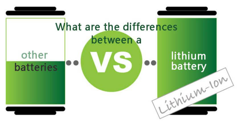 What are the differences between a lithium battery vs other batteries