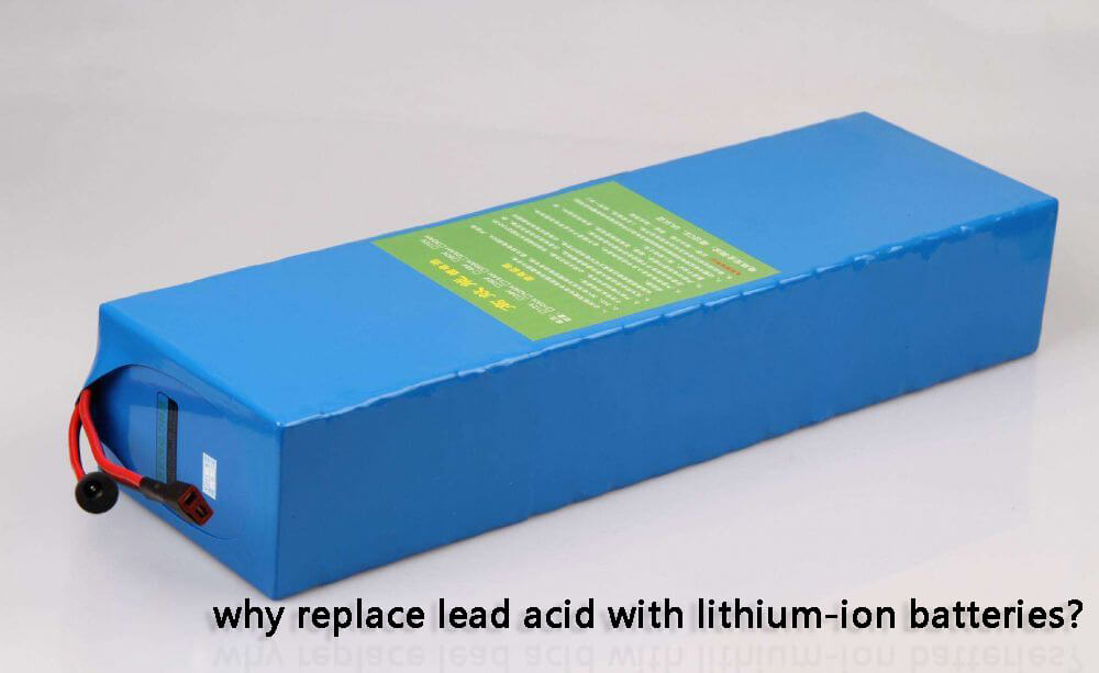 Why replace lead acid with lithium-ion batteries