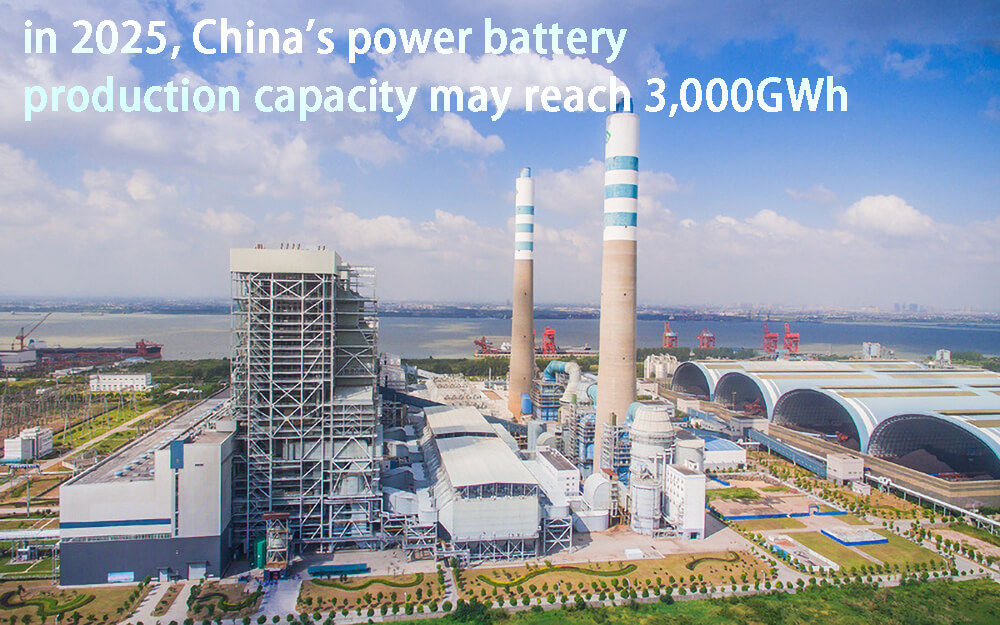 En 2025, la capacidad de producción de baterías eléctricas de China podría alcanzar los 3.000 GWh.