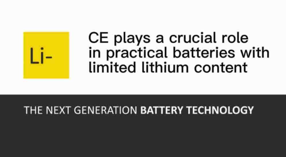 CE plays a crucial role in practical batteries with limited lithium content