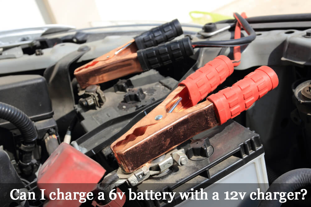 Can I charge a 6v battery with a 12v charger