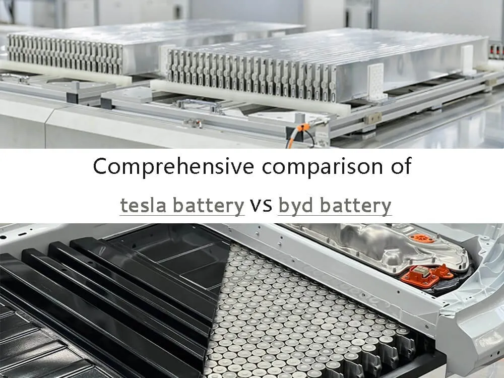 Comprehensive comparison of tesla vs byd battery