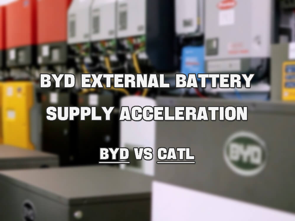 Accélération de l'alimentation externe des batteries BYD - BYD vs CATL