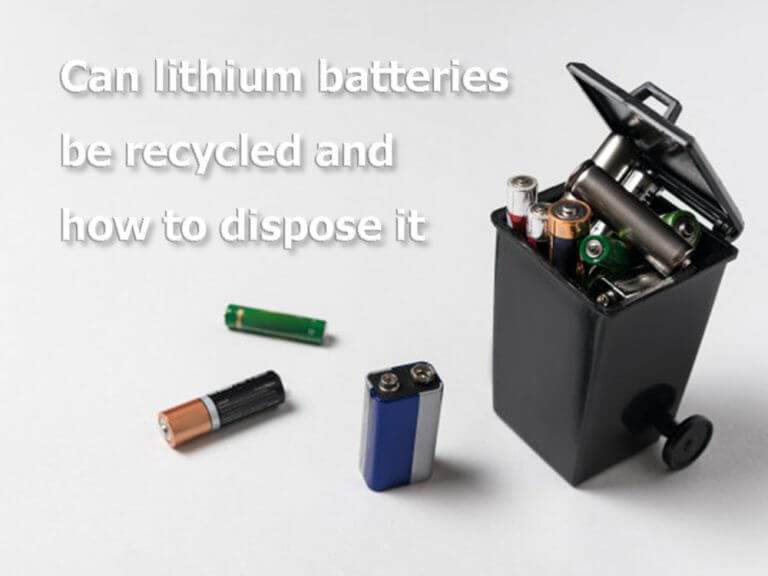 Can lithium batteries be recycled and how to dispose it TYCORUN ENERGY