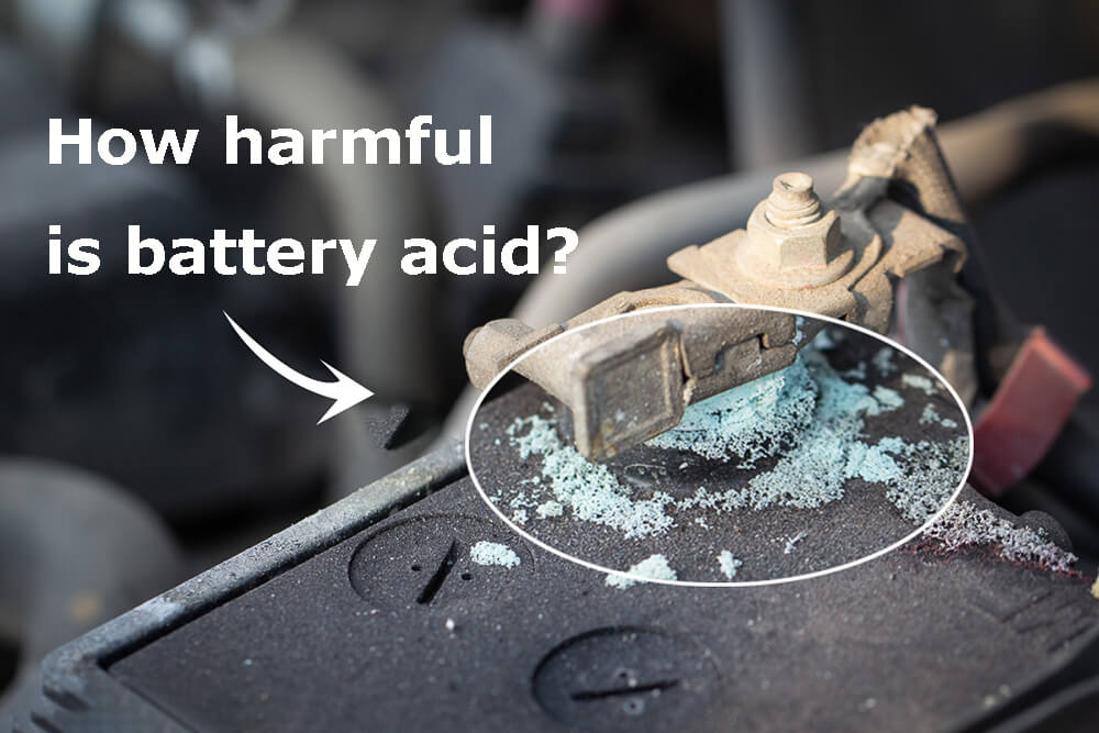 How harmful is battery acid