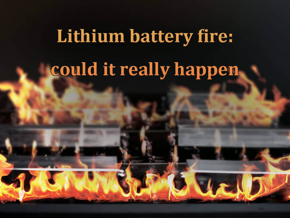 Lithium battery fire - could it really happen