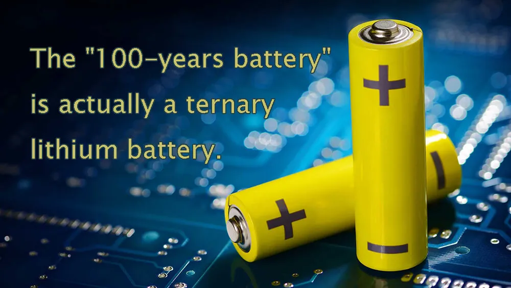 La batterie de 100 ans est en fait une batterie ternaire au lithium.