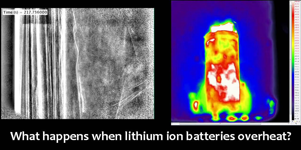 What happens when lithium ion batteries overheat