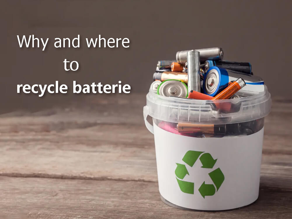 Why and where to recycle batteries
