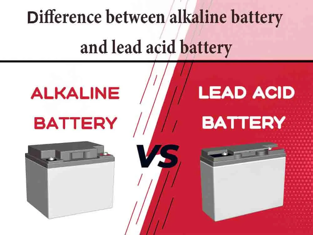 difference between alkaline battery and lead acid battery