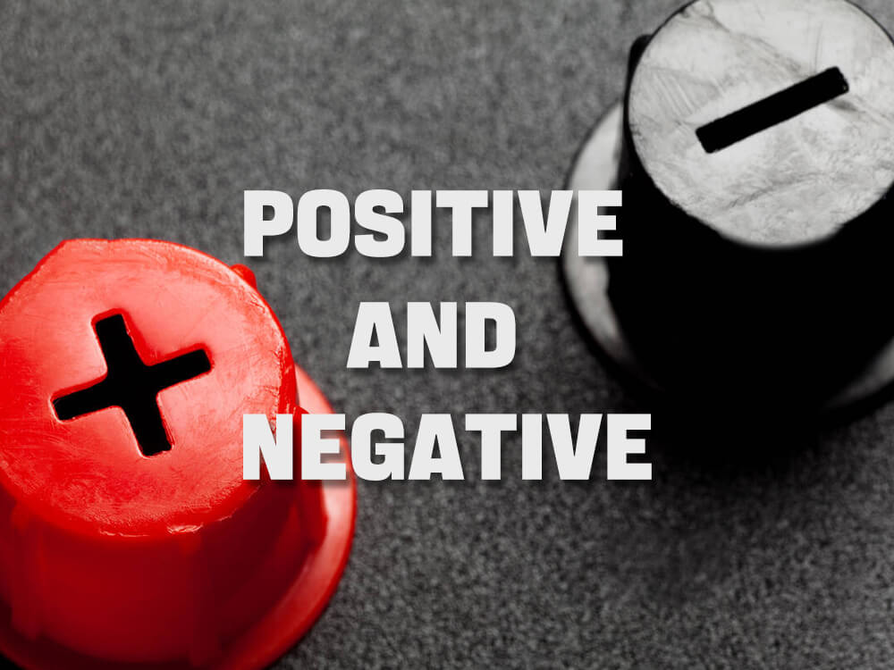 positive and negative battery