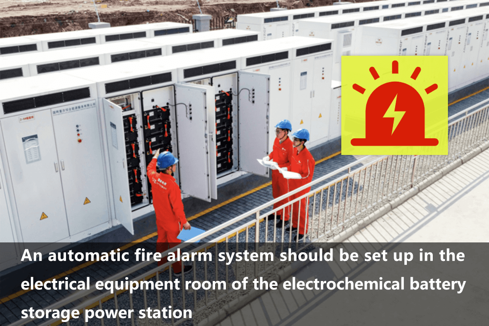Debe instalarse un sistema automático de alarma contra incendios en la sala de equipos eléctricos de la planta electroquímica.
