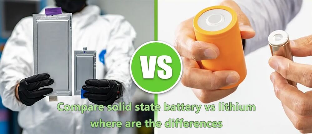 Compare solid state battery vs lithium - where are the differences