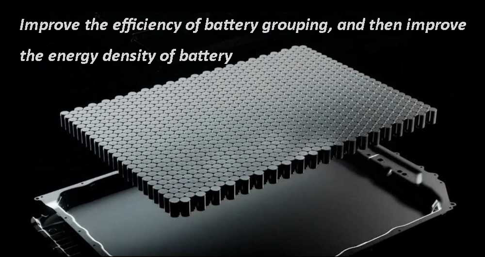 Improve the efficiency of battery grouping, and then improve the energy density of battery