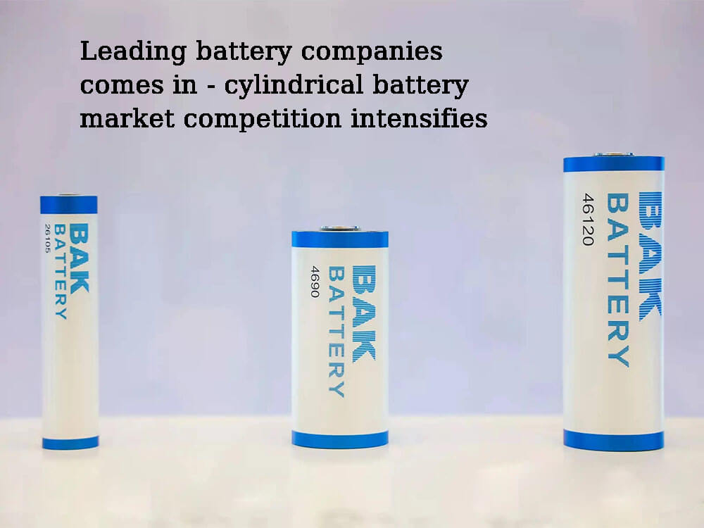 Leading battery companies comes in cylindrical battery market