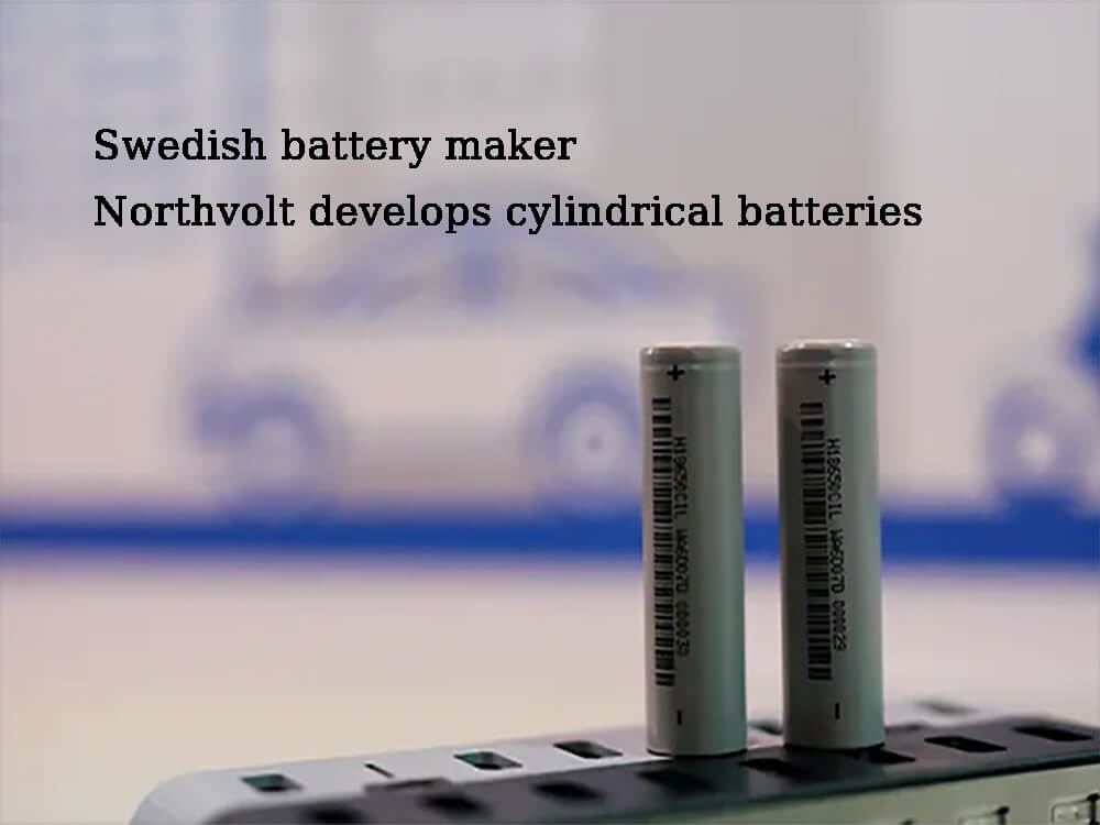 El fabricante sueco de baterías Northvolt desarrolla baterías cilíndricas