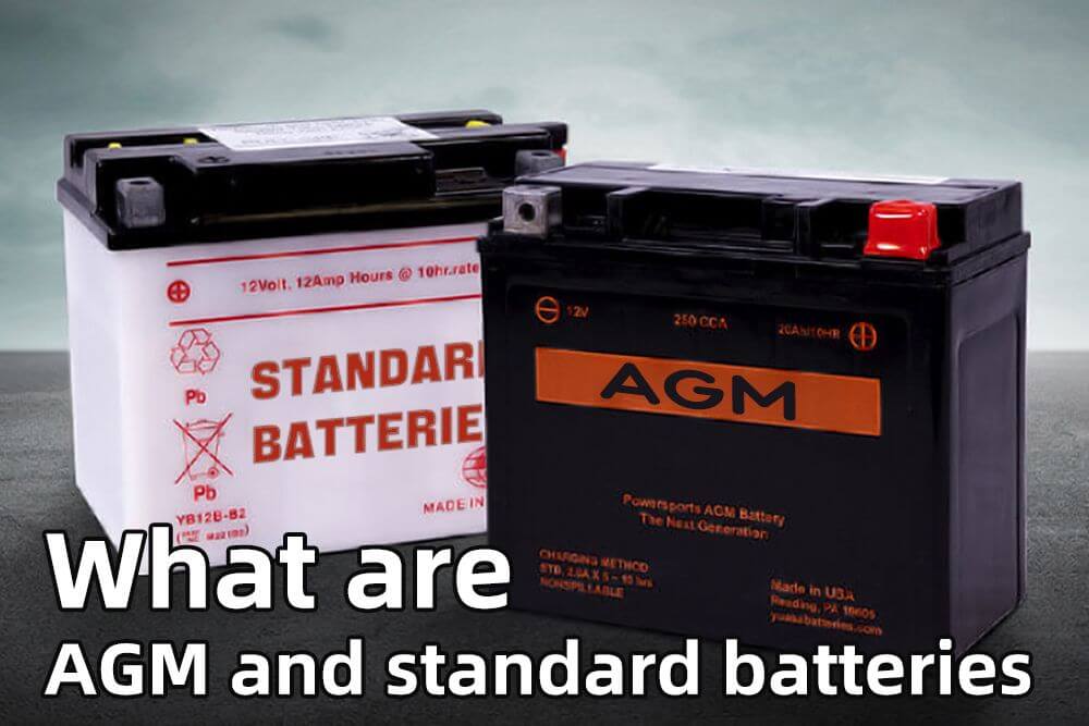 What are AGM and standard batteries