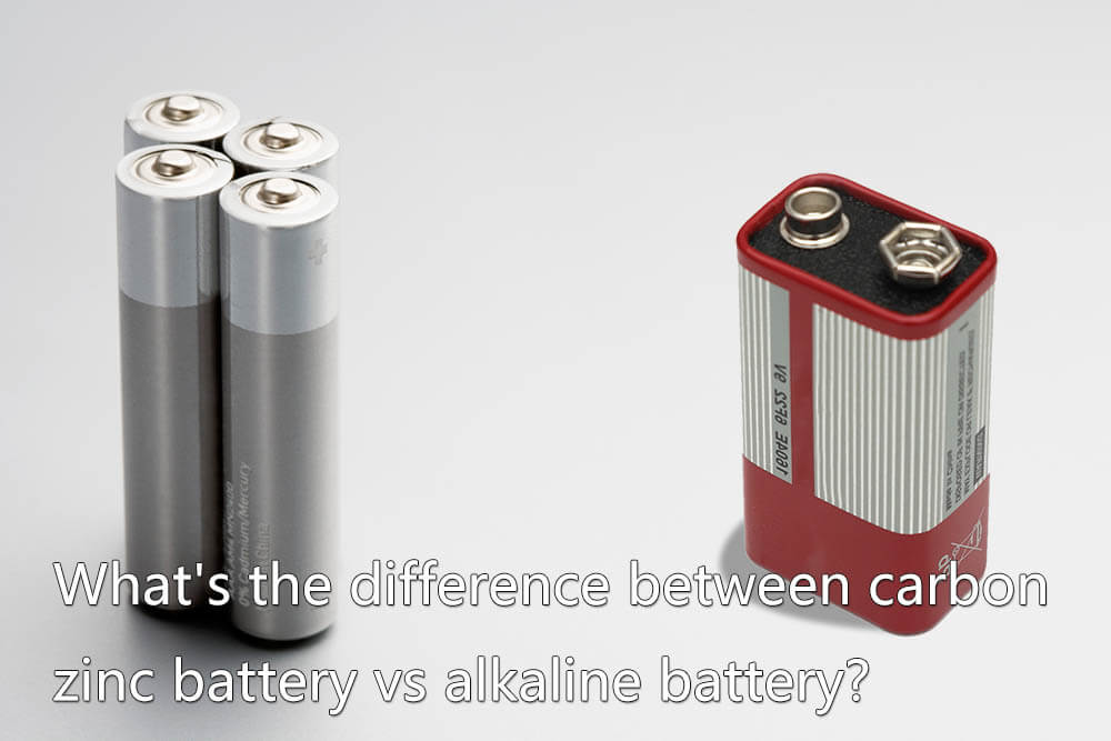 What's the difference between carbon zinc battery vs alkaline battery