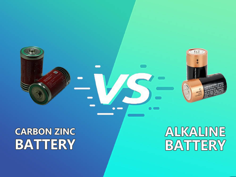 carbon zinc battery vs alkaline