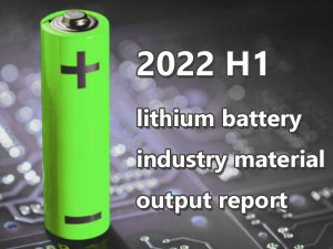 Informe sobre la producción de materiales de la industria de baterías de litio H1 2022
