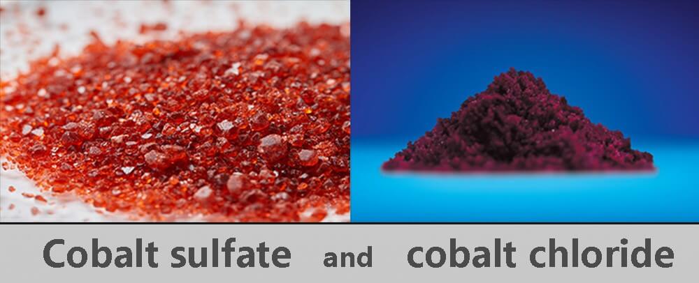 Sulfate de cobalt et chlorure de cobalt