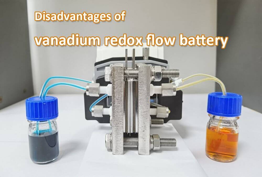 Desventajas de la pila de flujo de vanadio redox