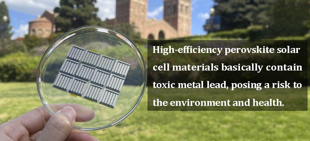 High-efficiency perovskite solar cell materials basically contain toxic metal lead, posing a risk to the environment and health.