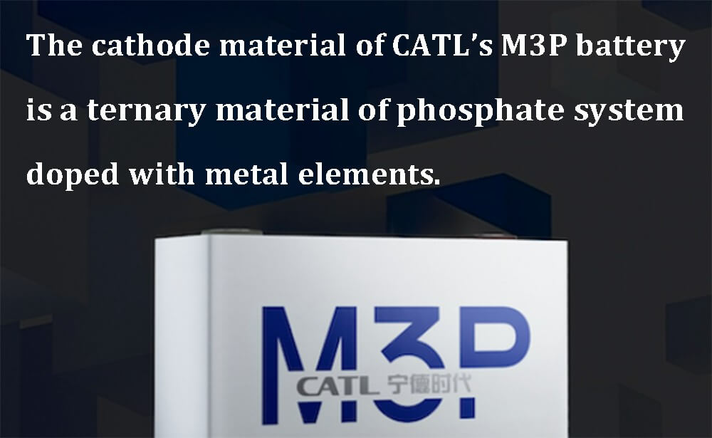 Le matériau de la cathode de la batterie M3P de CATL est un matériau ternaire de système de phosphate dopé avec des éléments métalliques.