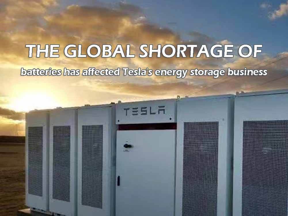 La escasez mundial de baterías ha afectado al negocio de almacenamiento de energía de Tesla